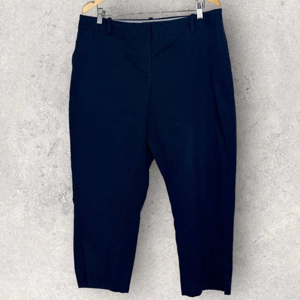 Talbots‎ Curvy Navy Blue Pants Size 16 Business Casual High Rise Skinny Stretch